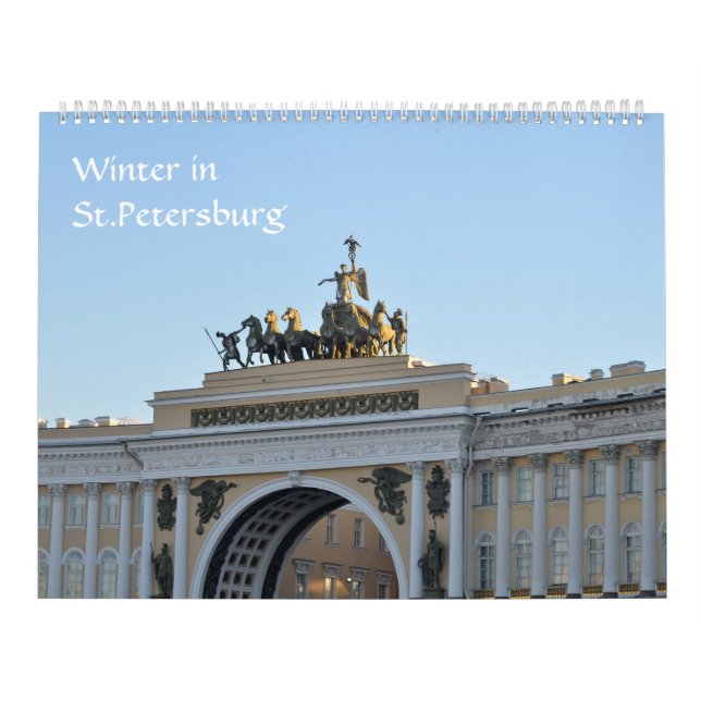 12 månaders Sankt Petersburg Kalender (Omslag)