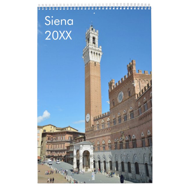12 månaders Siena (Italien) Kalender (Omslag)
