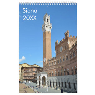 12 månaders Siena (Italien) Kalender