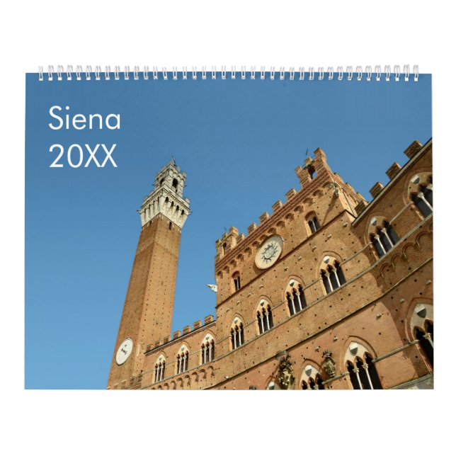 12 månaders Siena-kalender (Italien) Kalender (Omslag)
