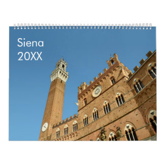 12 månaders Siena-kalender (Italien) Kalender
