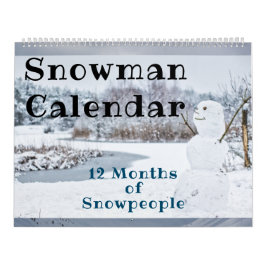 12 månaders Snögubbar Snowpeople Snögubbe Collecti Kalender