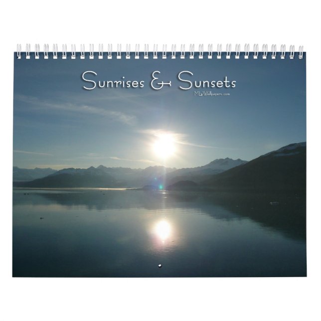 12 månaders Sunrises and Sunsets, första utgåvan Kalender (Omslag)