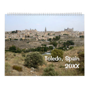 12 månaders Toledo, Spaniens väggkalender Kalender