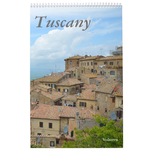 12 månaders Toscana, Italien Fotokalender Kalender (Omslag)
