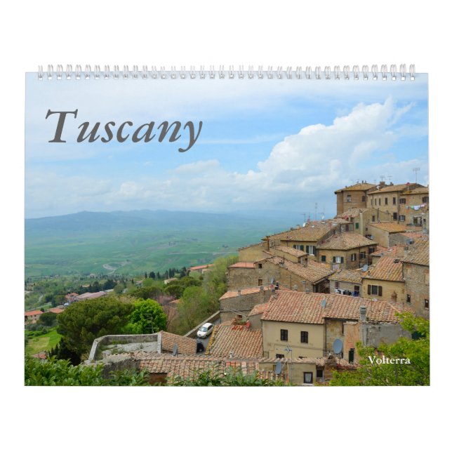 12 månaders Toscana, Italien Fotokalender Kalender (Omslag)