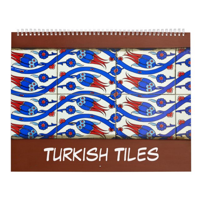 12 månaders turkiska plattor kalender (Omslag)