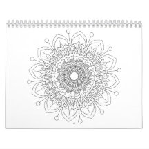 12 månaders vacker mandala-kalender