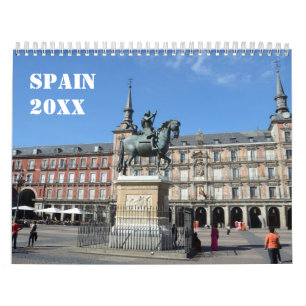 12 månaders veckokalender i Spanien Kalender