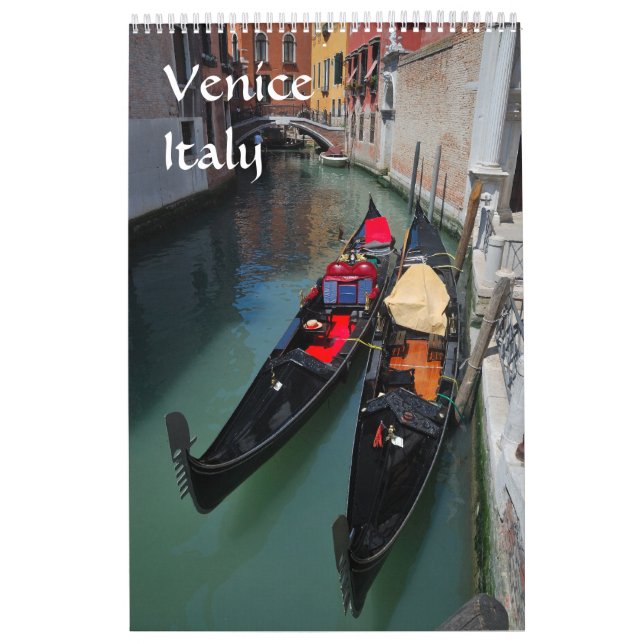 12 månaders Venedig Photo Calendar Kalender (Omslag)