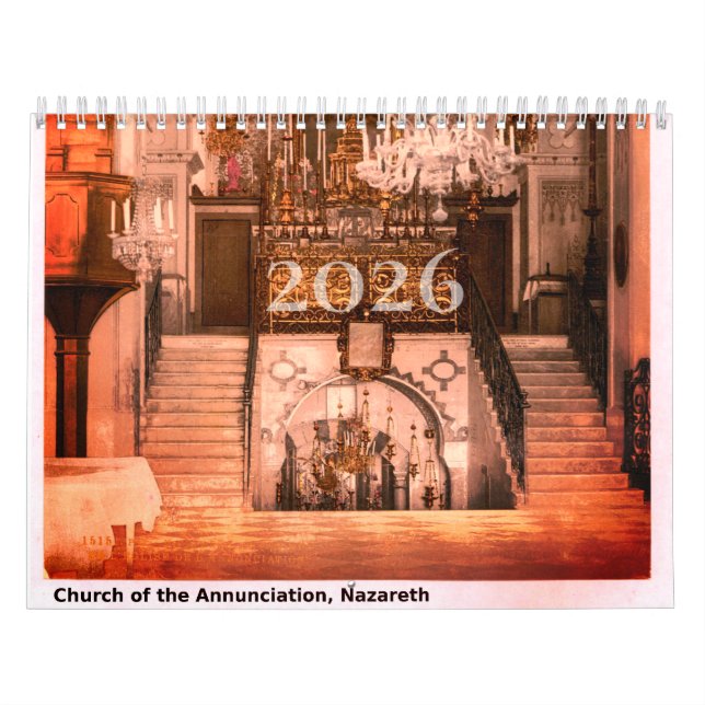 12-Month Annual Christian Lifestyle Holy Land  Kalender (Omslag)