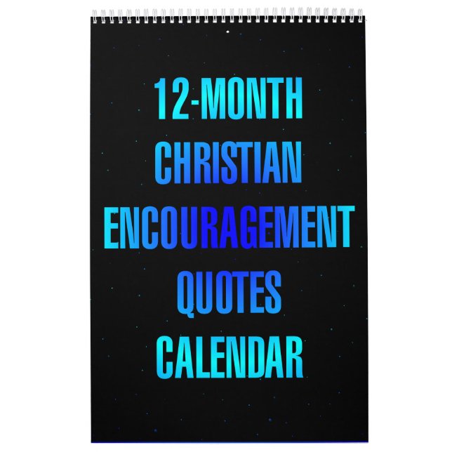 12-Month Christian Encouragement Quotes Kalender (Omslag)