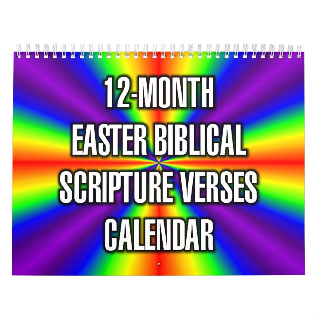 12-Month Easter Biblical Scripture Verses Kalender (Omslag)