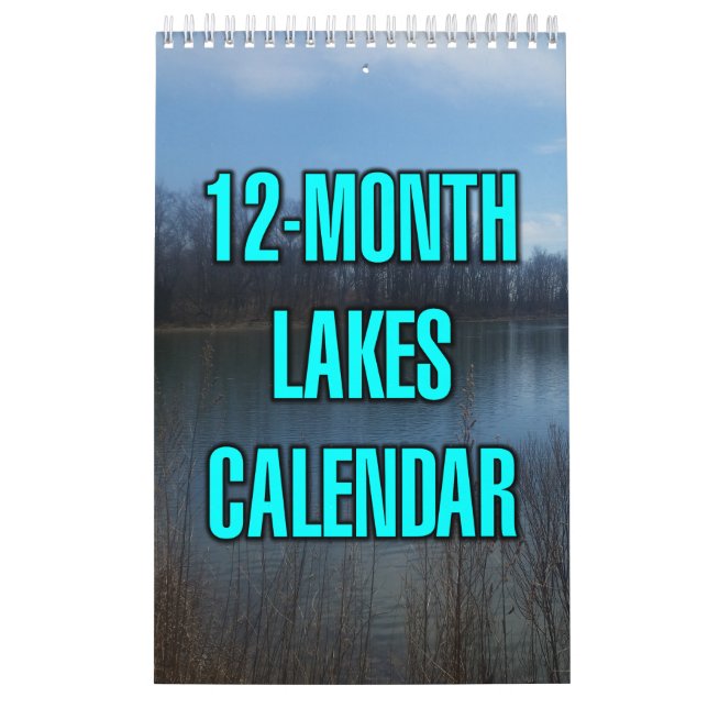 12-Month Lakes Kalender (Omslag)