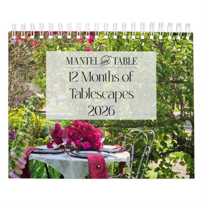 12 Months of Tablescapes 2026 Calendar Kalender (Omslag)