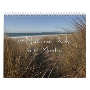 12 Nationellt Parker på 12 månader, 6e Edition Kalender