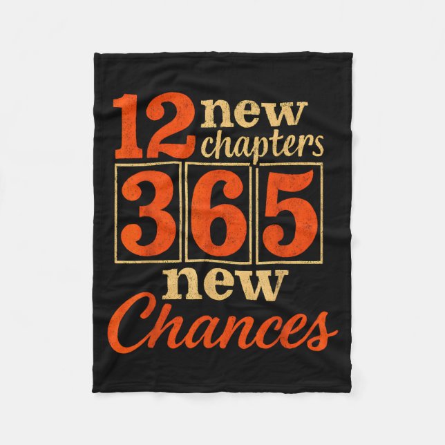 12 New Chapters 365 Chances Motivational  Fleecefilt (Framsidan)
