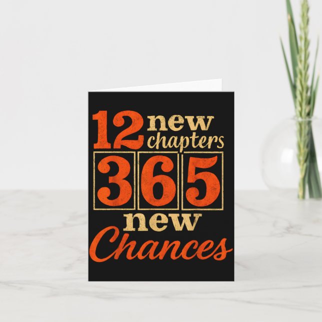 12 New Chapters 365 Chances Motivational  Kort (Framsida)