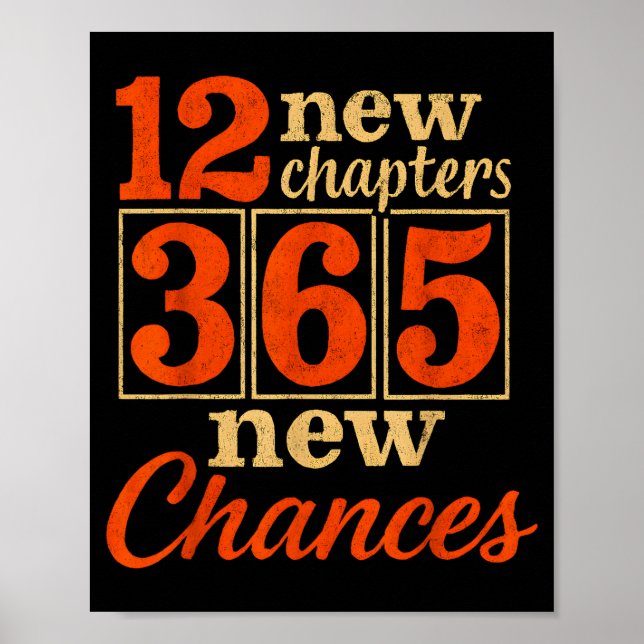12 New Chapters 365 Chances Motivational  Poster (Framsidan)