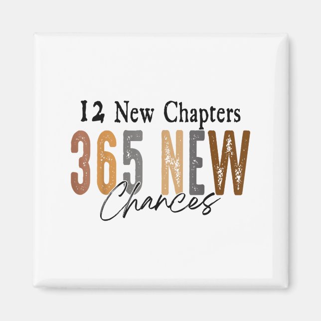 12 New Chapters 365 New Chances Family  Magnet (Framsidan)