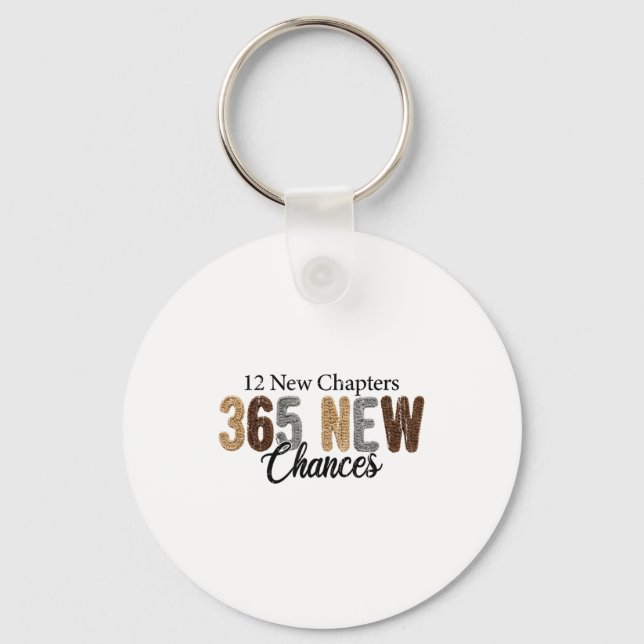 12 New Chapters 365 New Chances  Nyckelring (Framsida)