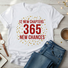 💫 12 New Chapters 365 New Chances T-Shirt
