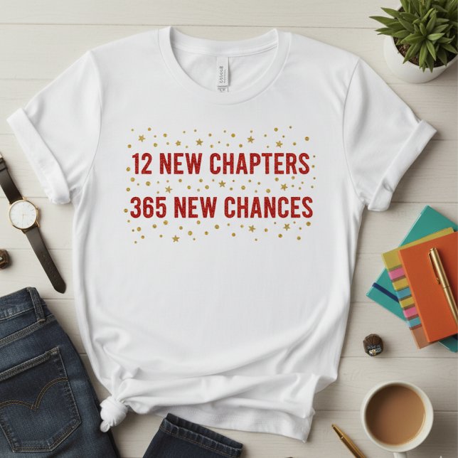 💫 12 New Chapters 365 New Chances T-Shirt  (Skapare uppladdad)