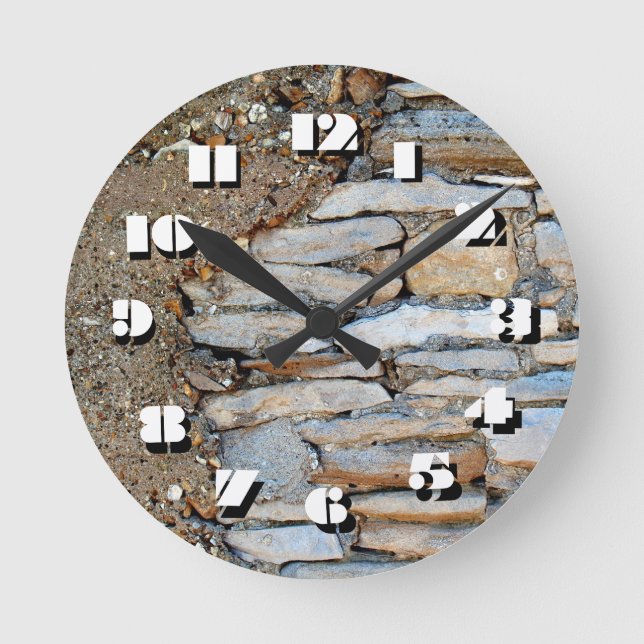 12 Nummeralternativ att välja mellan att välja mel Rund Klocka (Framsida)