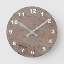 12 Nummeralternativ att välja mellan - Brn-Tan Mar Rund Klocka