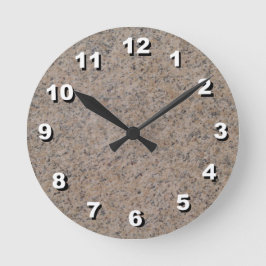 12 Nummeralternativ för att välja mellan brun och Rund Klocka