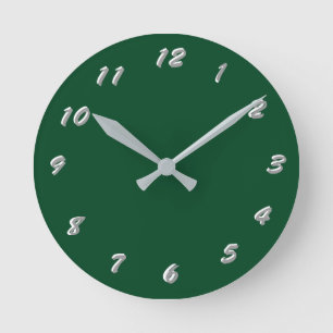 12 Nummerval att välja från Evergreen Clock Rund Klocka