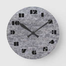 12 Nummerval att välja från Grått Marble Clock Rund Klocka