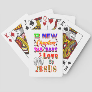 12 nya kapitel 365 dagar Kärlek av Jesus Casinokort