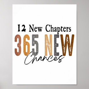 12 Nya kapitel 365 Nya chanser Familj Poster