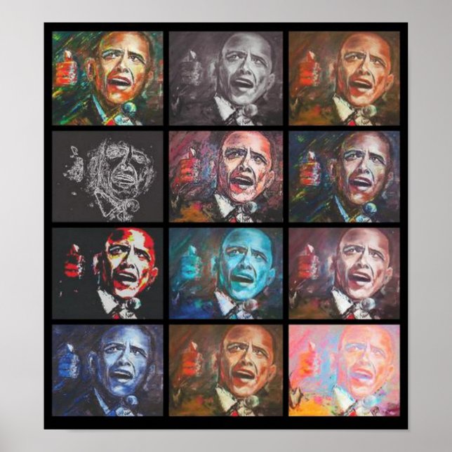 12 Obamas Poster (Framsidan)