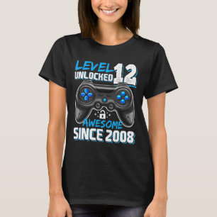 12 Olåst Fantastisk 2008 Video Game 12:e födelseda T Shirt