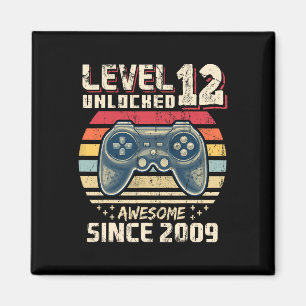 12 Olåst Fantastisk 2009 Video Game 12:e födelseda Magnet