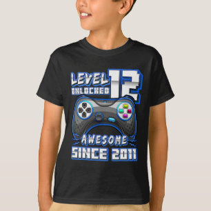 12 Olåst Fantastisk 2011 Video Game 12:e födelseda T Shirt