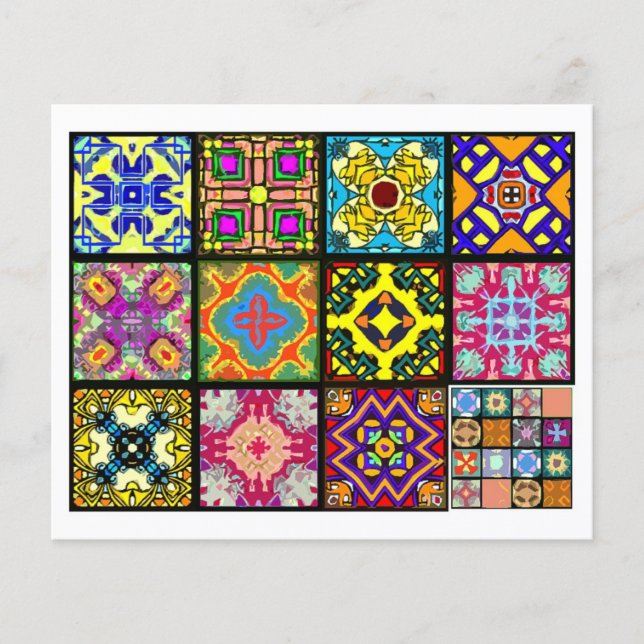 12 Olika teafärgfiler - Origami-vikning (Framsida)