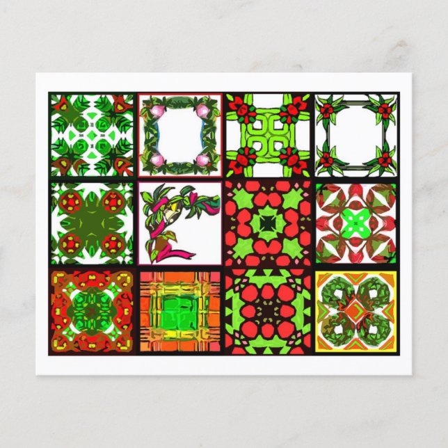 12 Olika teafärgfiler - Origami-vikning Flygblad (Framsidan)