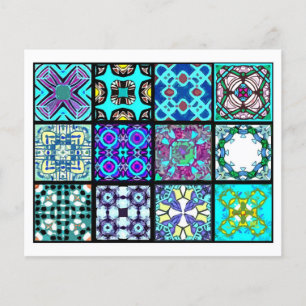 12 Olika teafärgfiler - Origami-vikning Flygblad