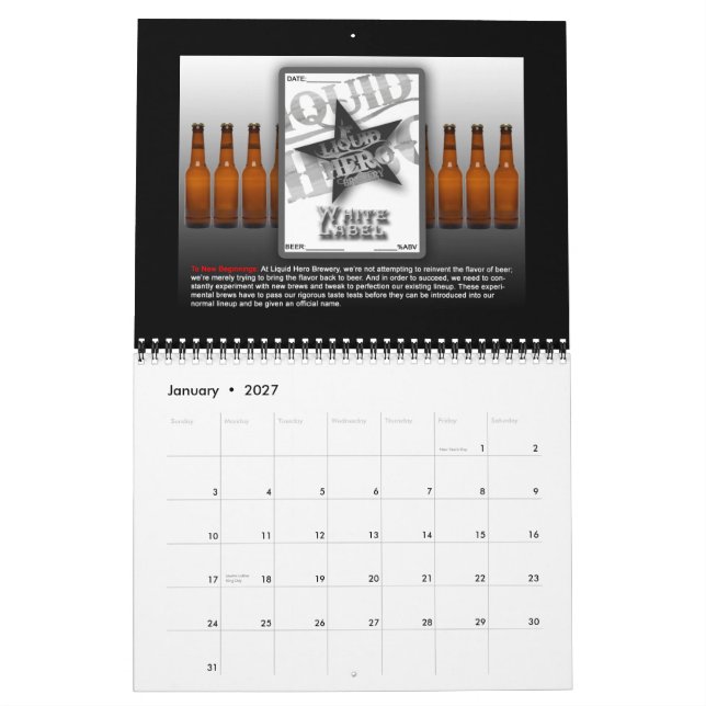 12-paketkalender kalender (Jan 2027)