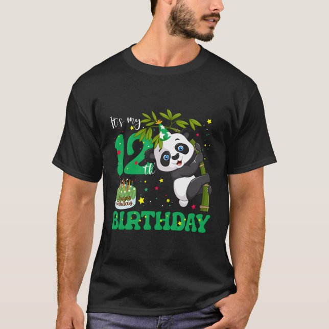 12 Panda Zookeeper T Shirt (Framsida)