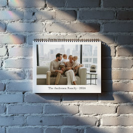 12 Personliga Månatliga Anpassade Familjefoton Kalender