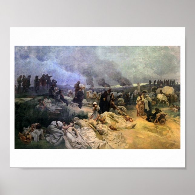 #12 Petr Chelcicky på Vodnany, Mucha Poster (Framsidan)