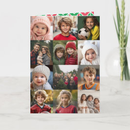 12 Photo Collage 2-sidig jul - nedladdning 2023 Kort