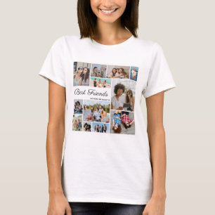12 Photo Collage Best Friends for Unisex T Shirt