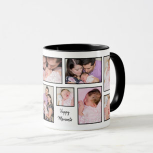 12 Photos Collage Lycklig Moments Speciell Times T Mugg