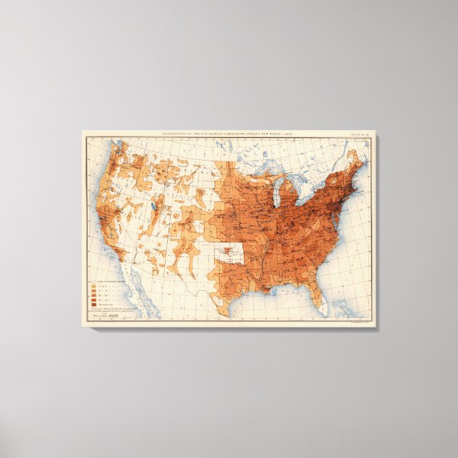 12 Population 1890 Canvastryck (Framsida)