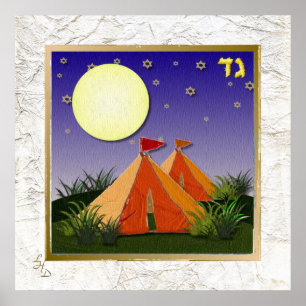 12 Poster av stammar av Israel Gad Art Print